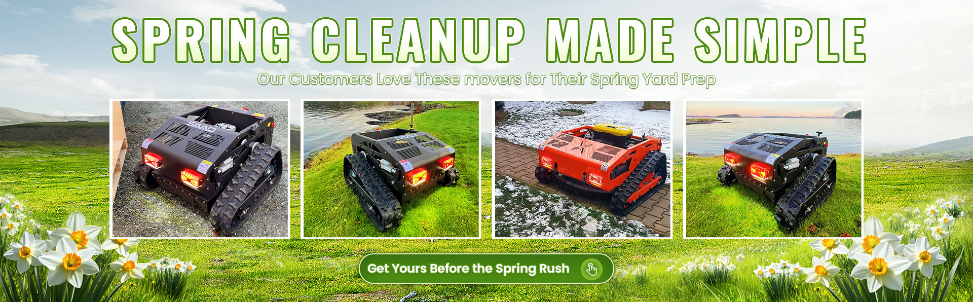 Rasenmäher für den Frühling