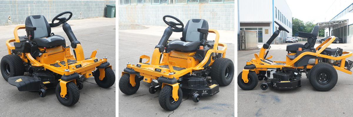 Elektrischer Aufsitzmäher