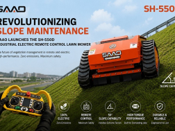 Revolutionizing Slope Maintenance: SAAO Launches the SH-550D Industrial Electric Remote Control Lawn Mower