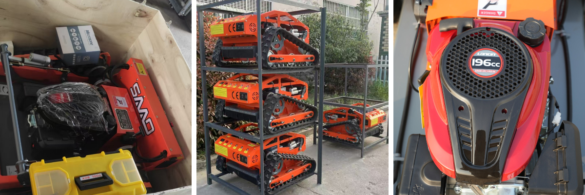 Kleiner Akku-Rasenmäher