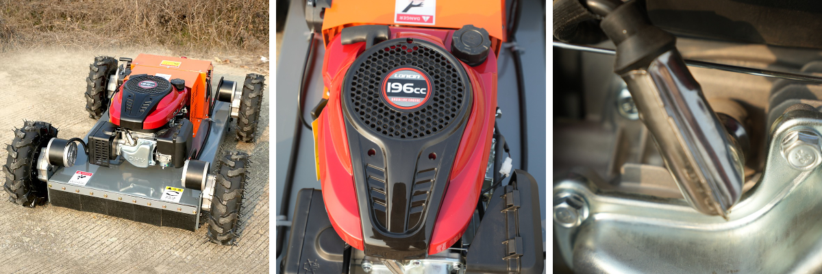 เครื่องตัดหญ้าแบบแทรกเตอร์