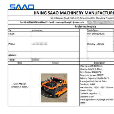 Газонокосилки с дистанционным управлением SAAO доставлены в Rombat Romania