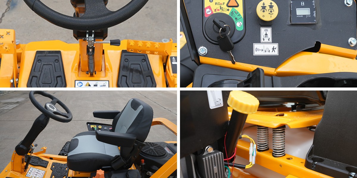 Elektrischer Aufsitzmäher